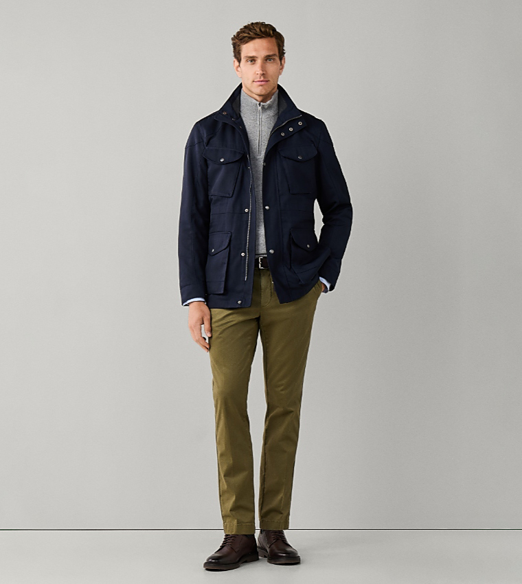Solid Slim Fit Chinos