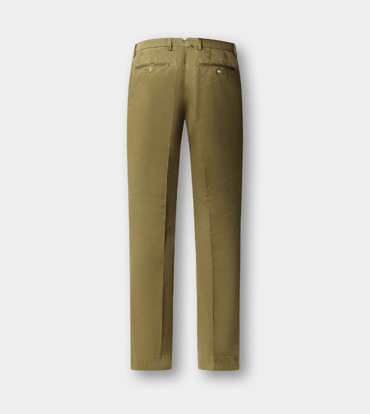 Solid Slim Fit Chinos