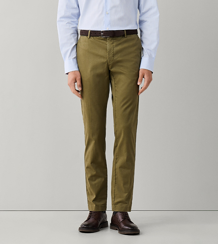 Solid Slim Fit Chinos