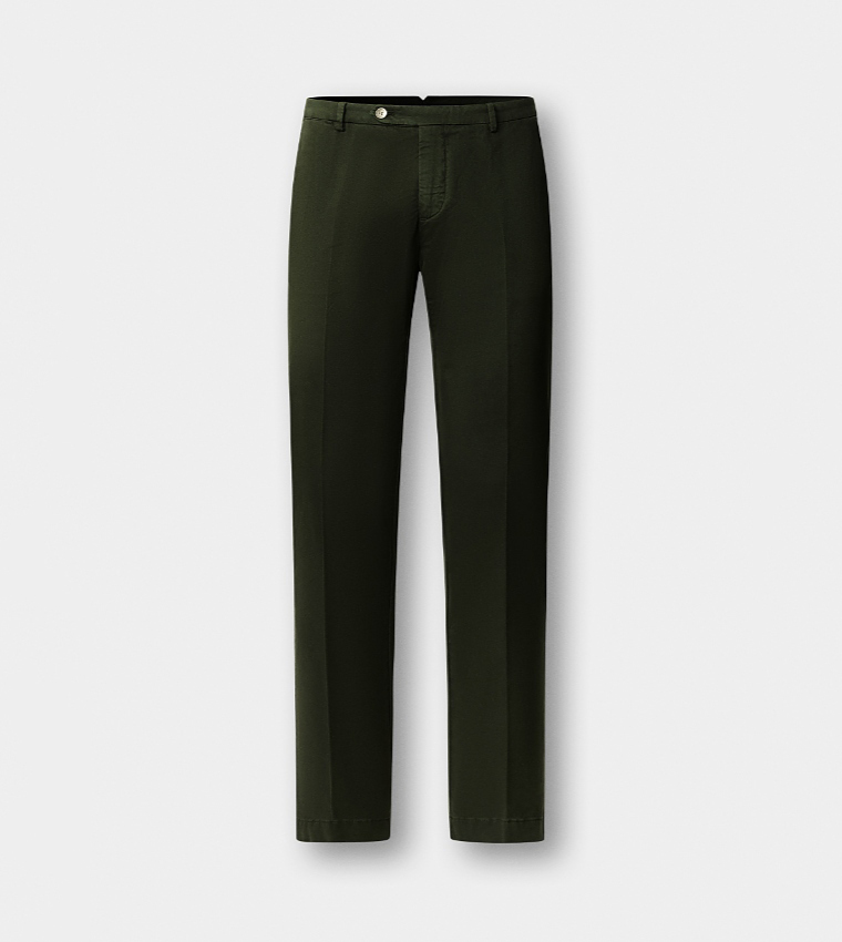 Solid Slim Fit Chinos