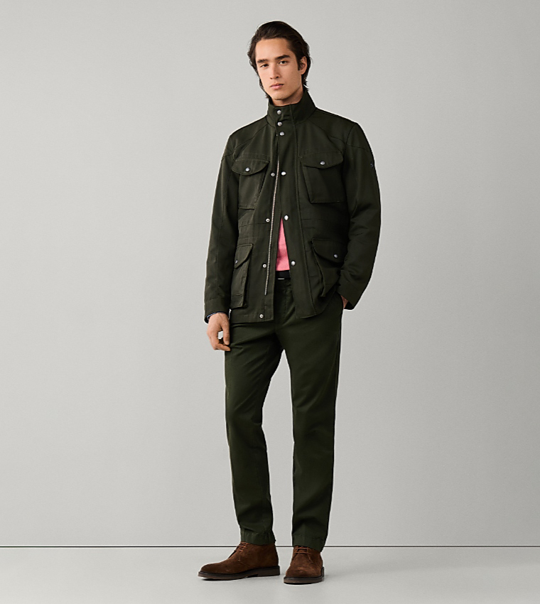Solid Slim Fit Chinos