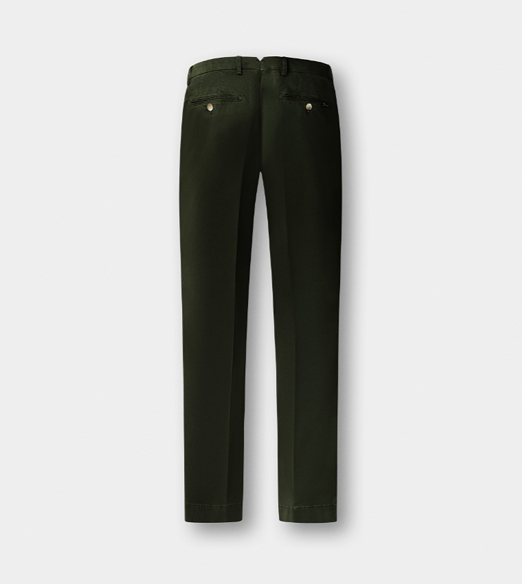 Solid Slim Fit Chinos