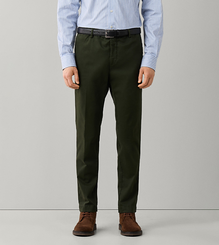 Solid Slim Fit Chinos