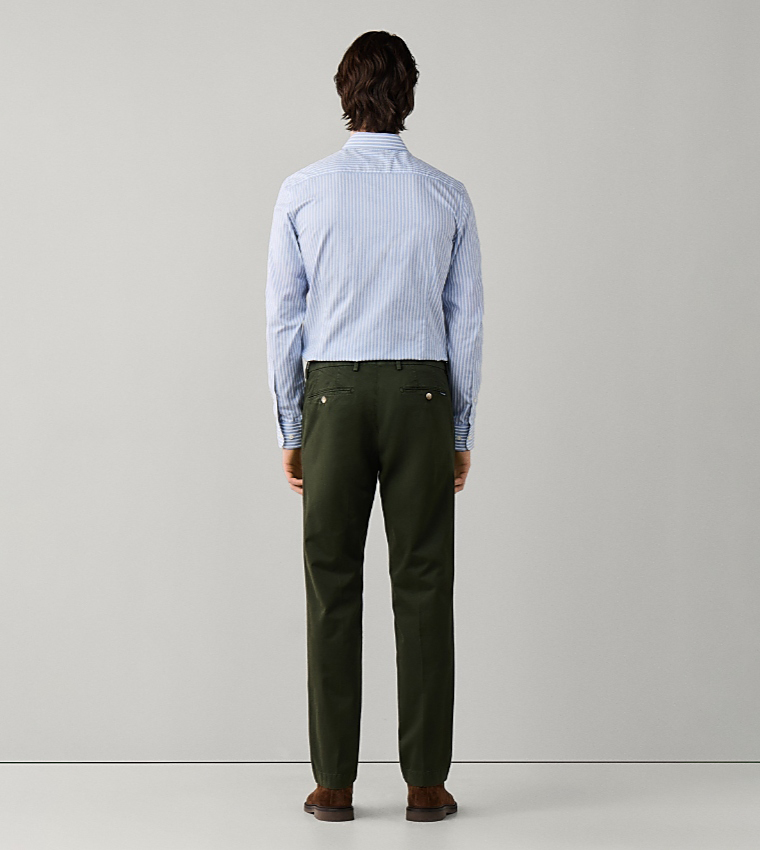 Solid Slim Fit Chinos