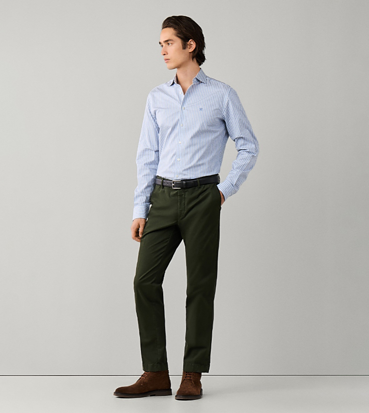 Solid Slim Fit Chinos