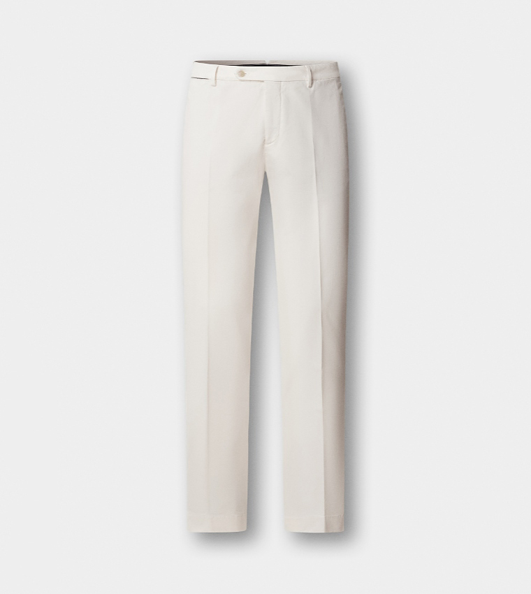 Solid Slim Fit Chinos