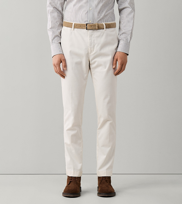 Solid Slim Fit Chinos