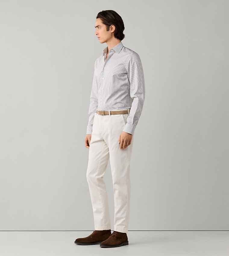 Solid Slim Fit Chinos