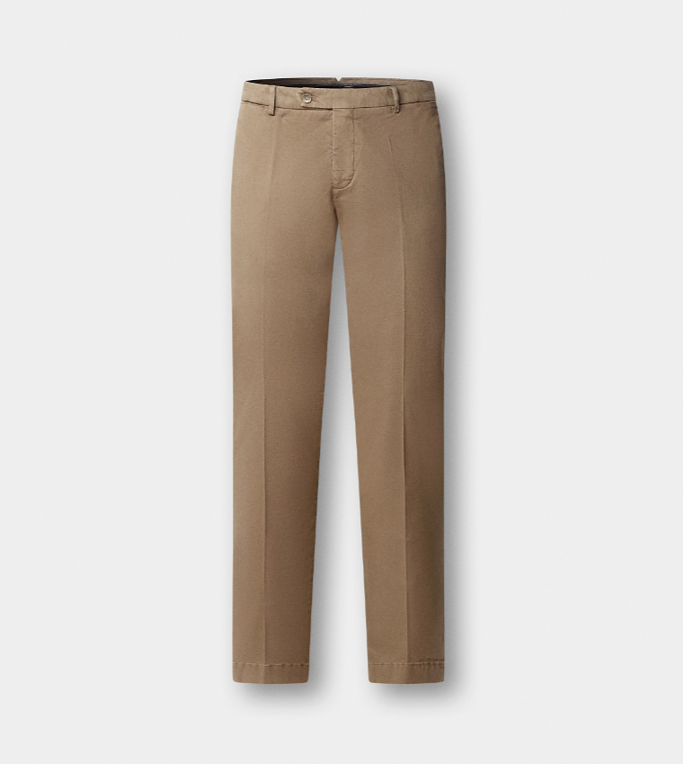 Solid Slim Fit Chinos