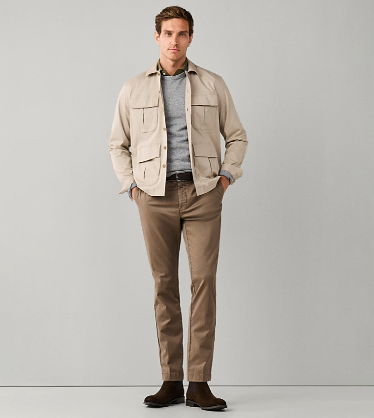 Solid Slim Fit Chinos