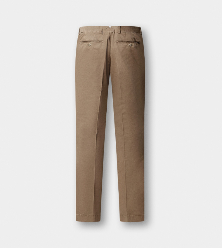Solid Slim Fit Chinos