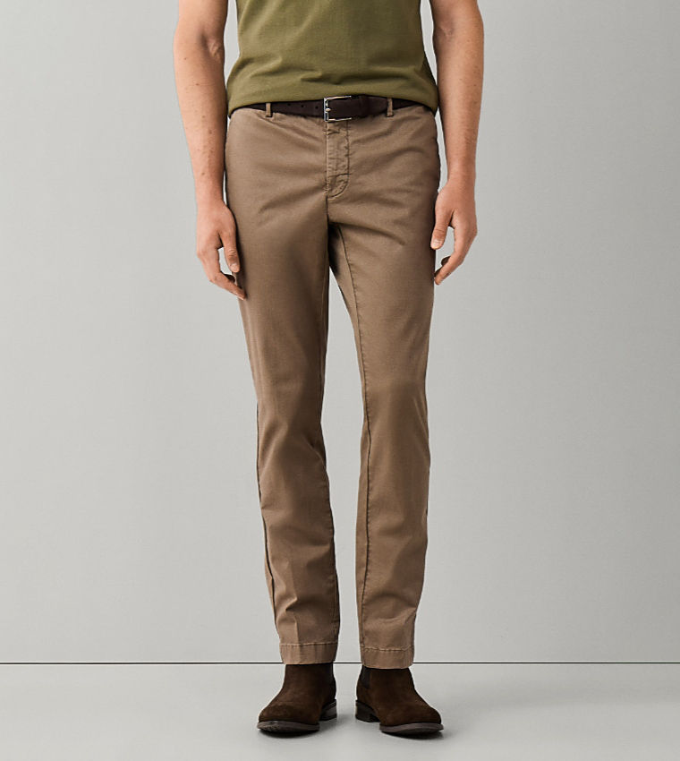 Solid Slim Fit Chinos