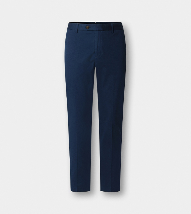 Solid Slim Fit Chinos