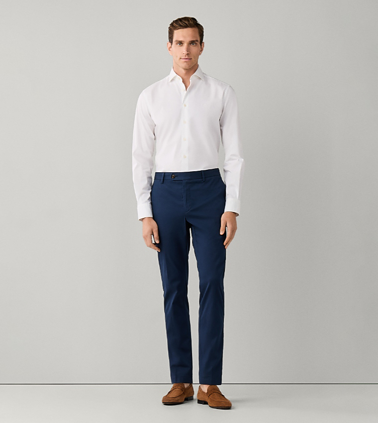 Solid Slim Fit Chinos