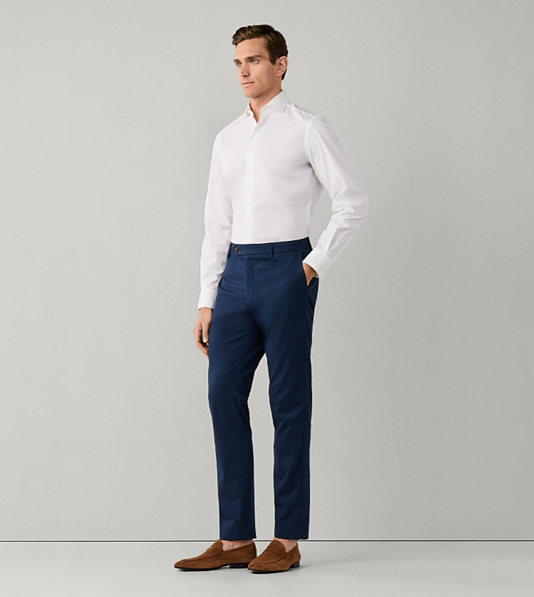 Solid Slim Fit Chinos