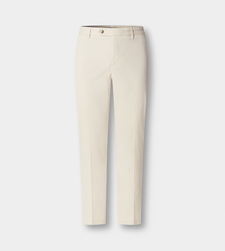 Solid Slim Fit Chinos