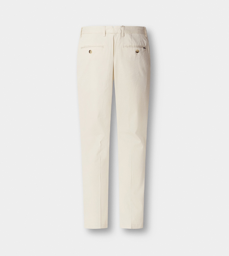 Solid Slim Fit Chinos
