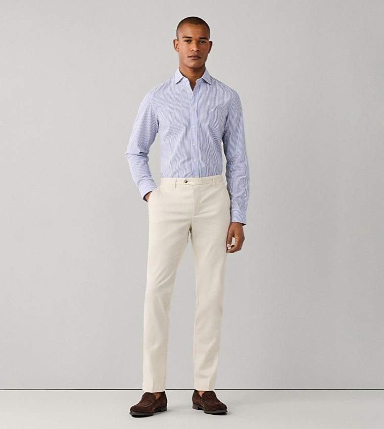 Solid Slim Fit Chinos