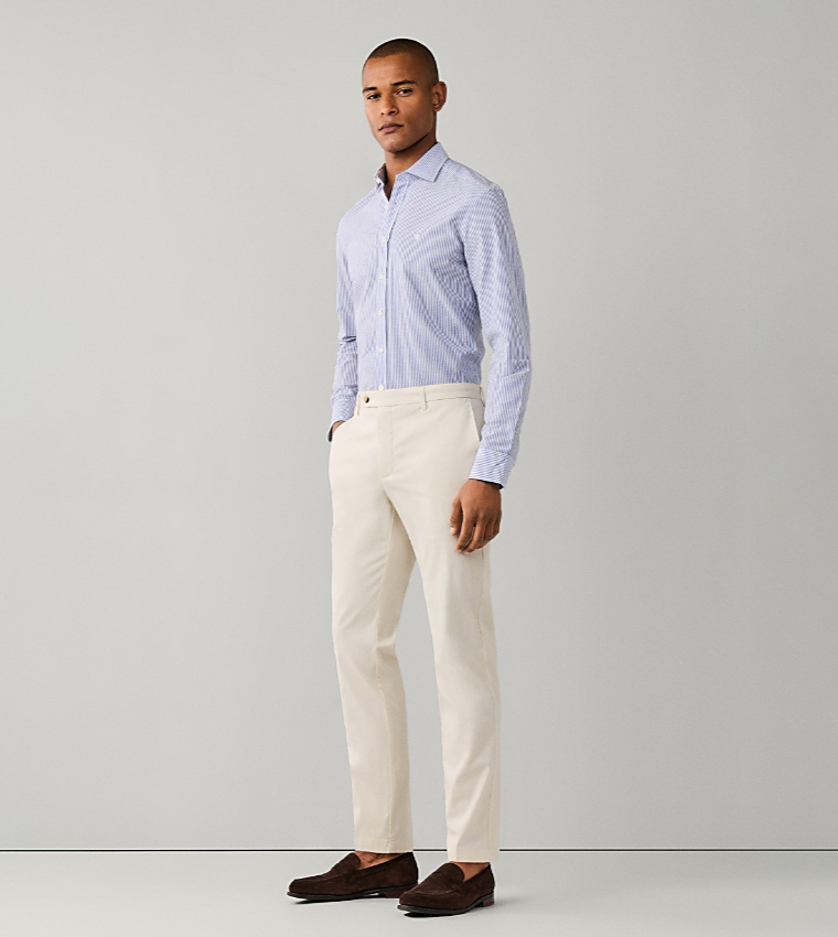 Solid Slim Fit Chinos