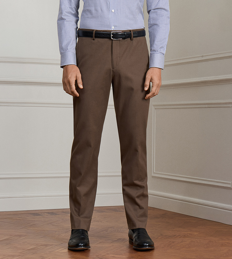 Solid Slim Fit Chinos