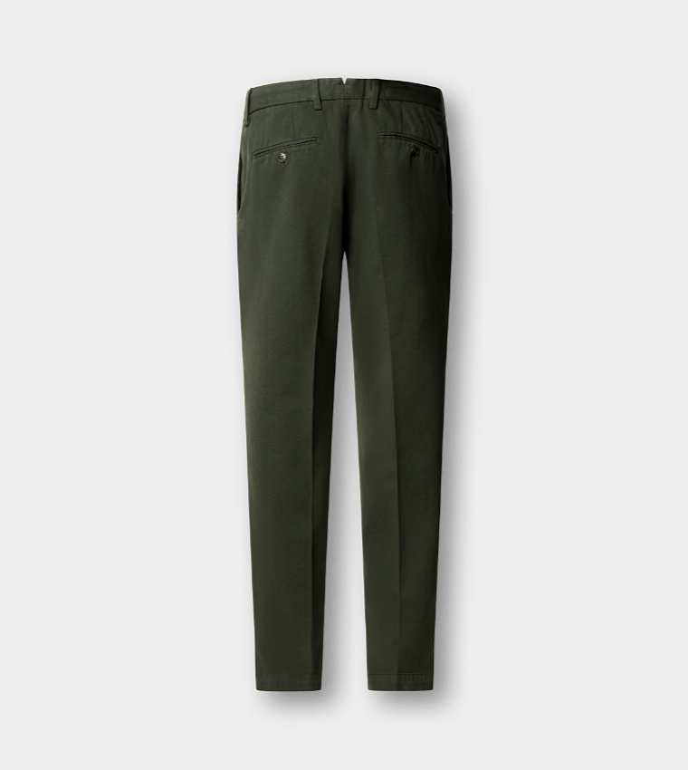 Solid Slim Fit Chinos