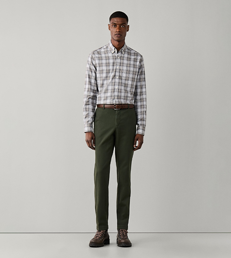 Solid Slim Fit Chinos