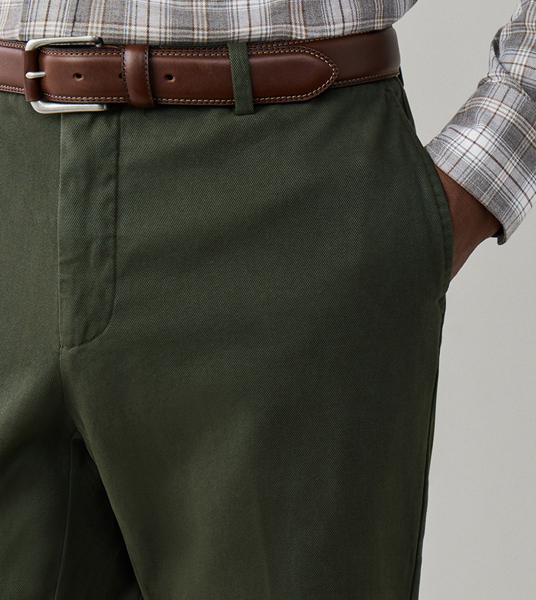 Solid Slim Fit Chinos