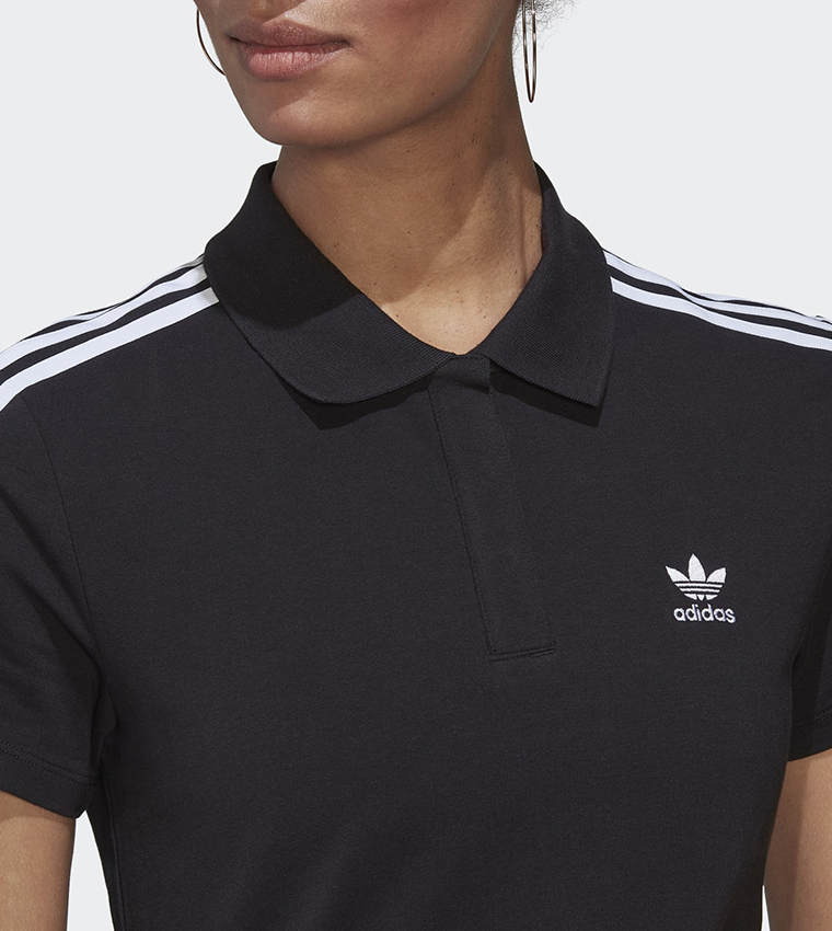 adicolor classics tee dress adidas Adicolor Classics Roll-Up Sleeve Tee Dress - Grey