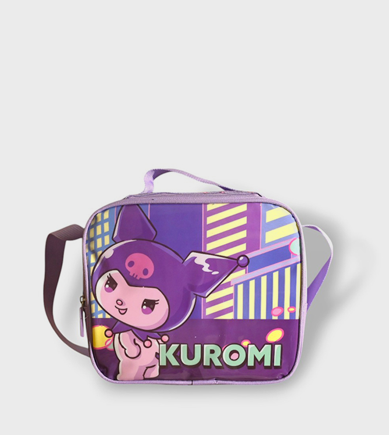 Kuromi Themed 5-Piece 18" Trolley School Bag Set