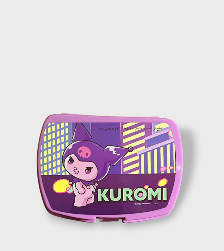 Kuromi Themed 5-Piece 18" Trolley School Bag Set