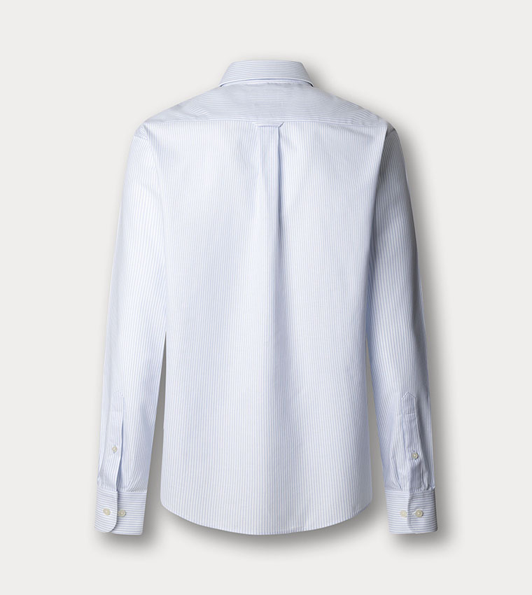 Striped Tailored Fit Long Sleeves Formal Shirt