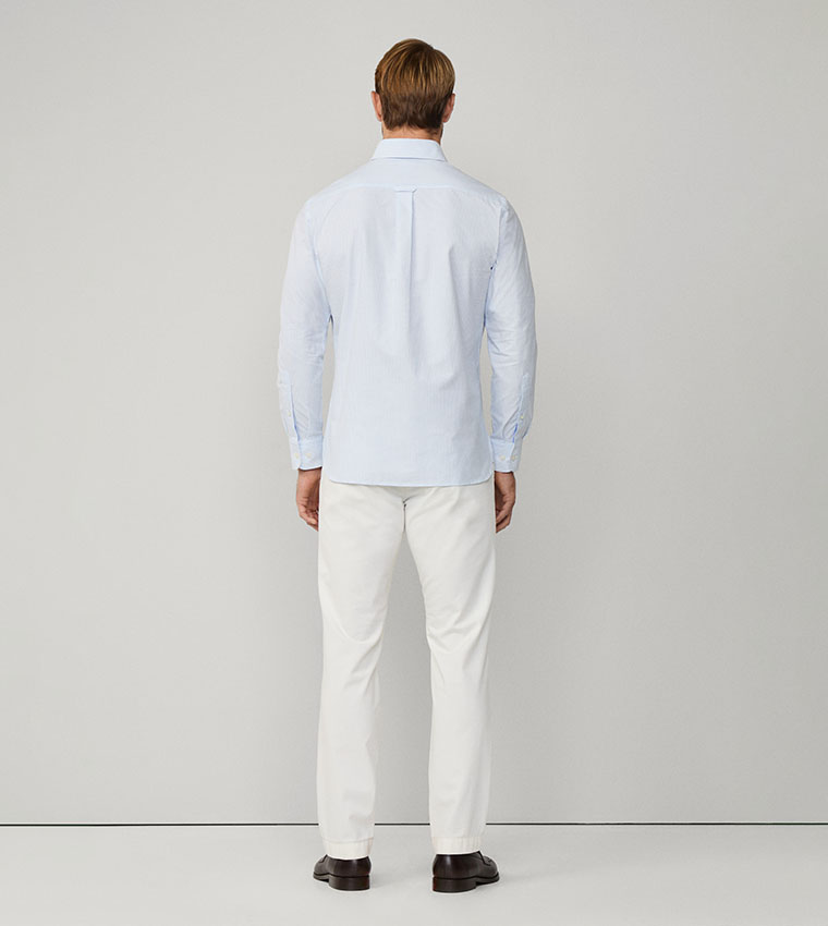 Striped Tailored Fit Long Sleeves Formal Shirt