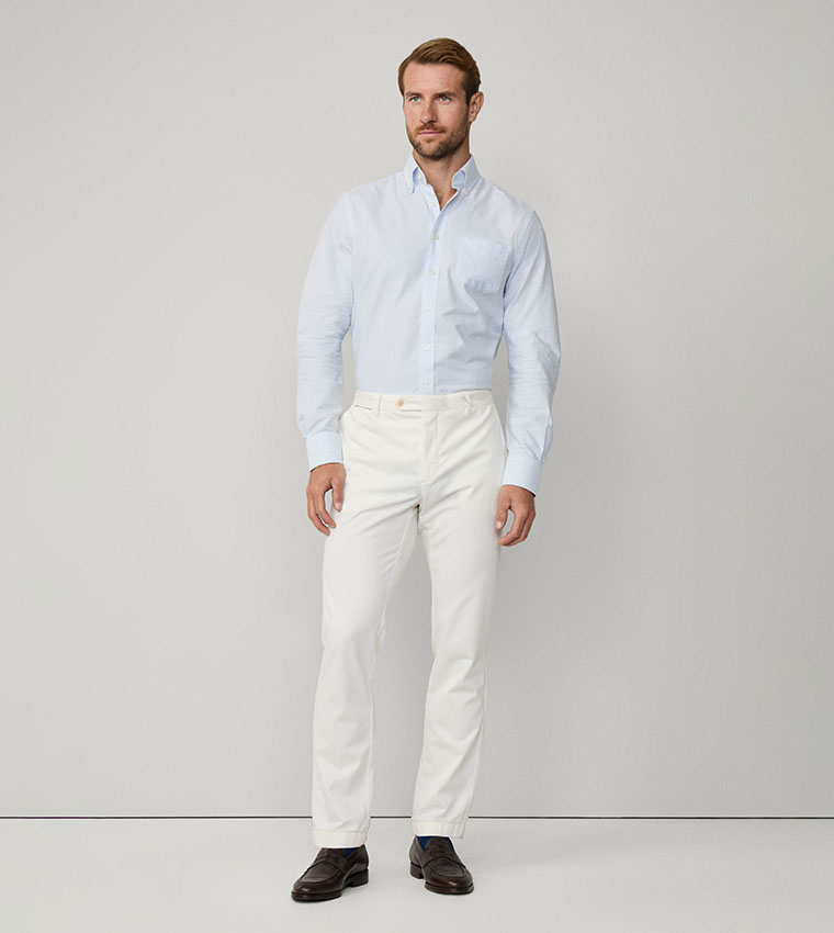 Striped Tailored Fit Long Sleeves Formal Shirt