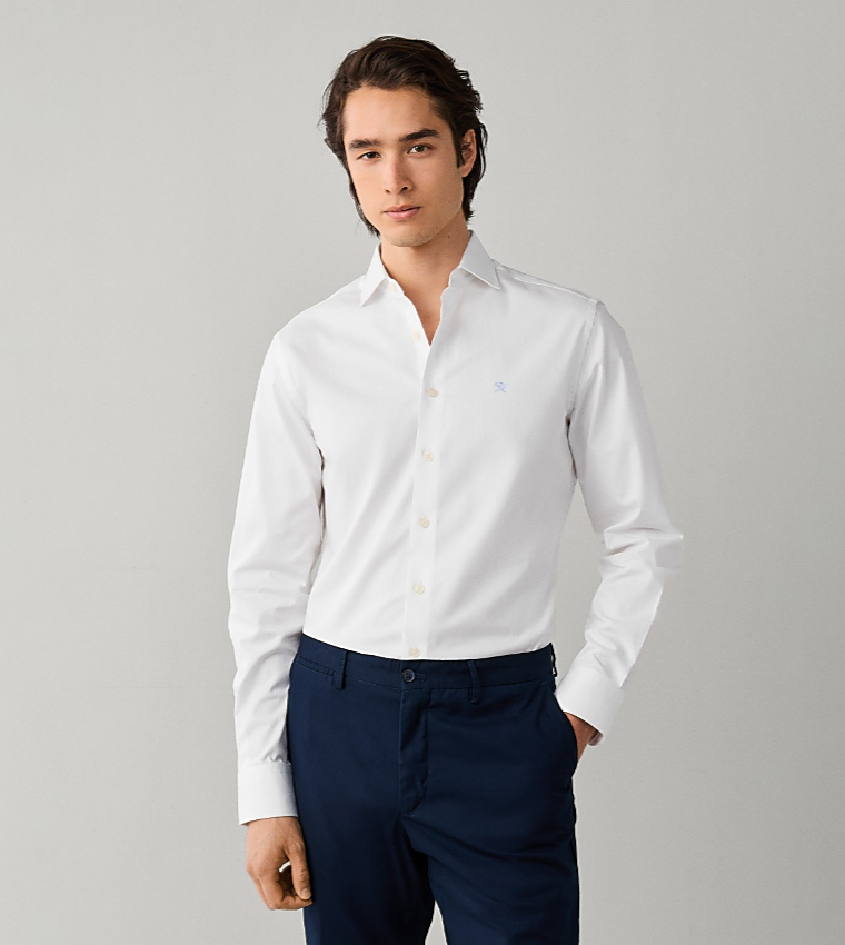 هاكيت  أكمام طويلة  - أبيض Long Sleeves