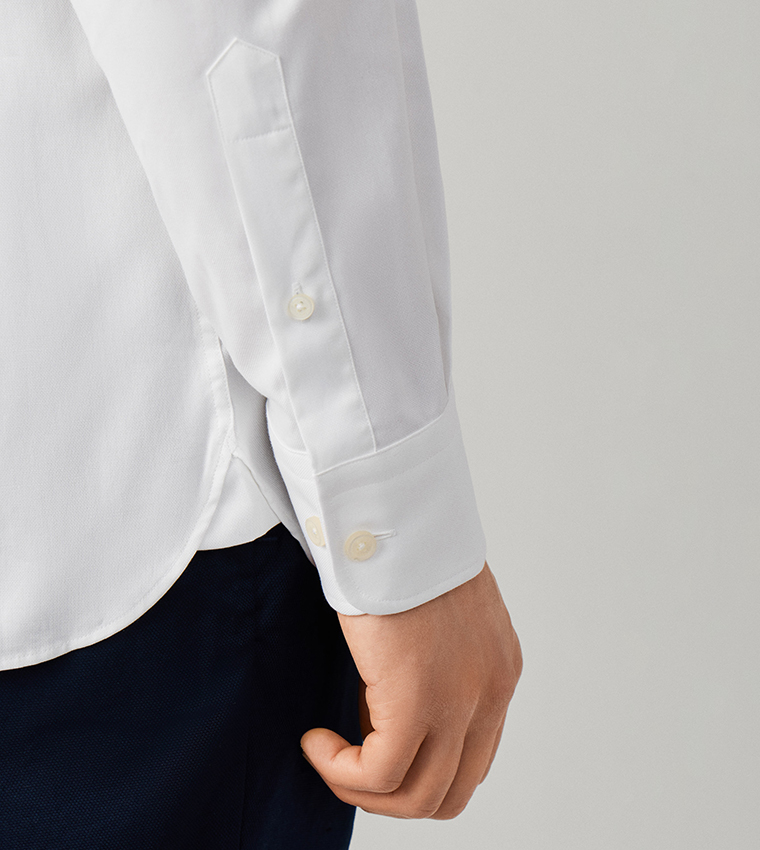 هاكيت  أكمام طويلة  - أبيض Long Sleeves