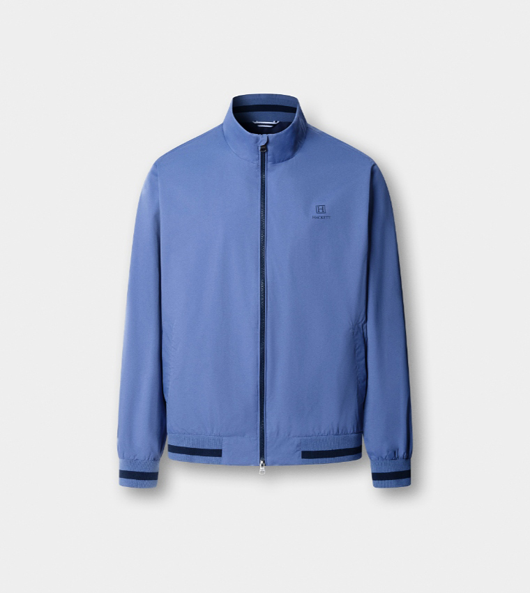 Solid Zipper Casual Jacket
