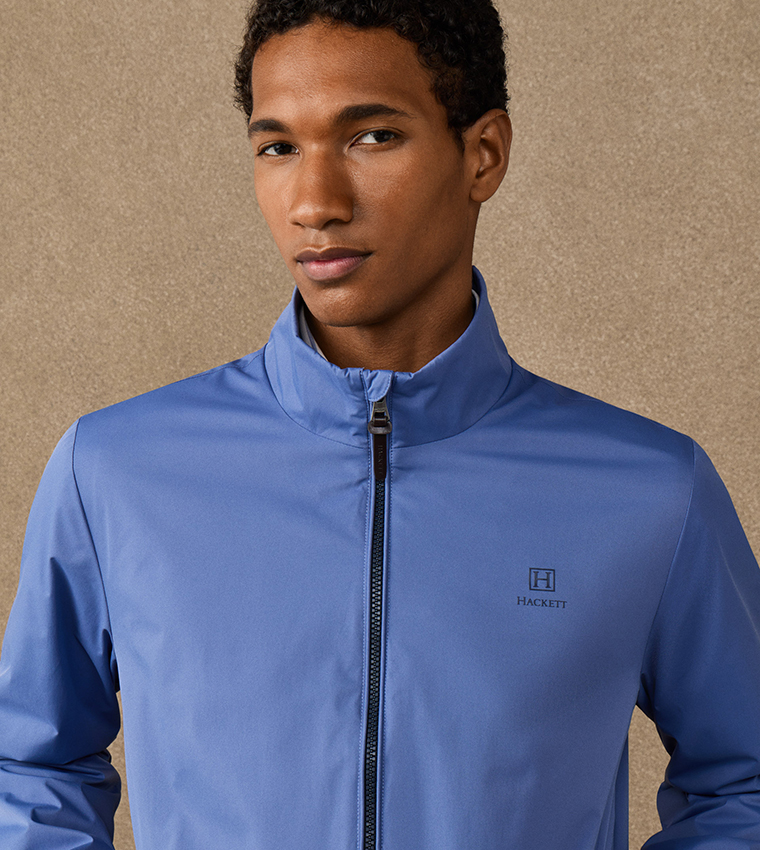 Solid Zipper Casual Jacket
