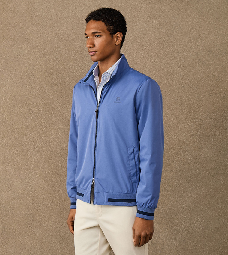 Solid Zipper Casual Jacket
