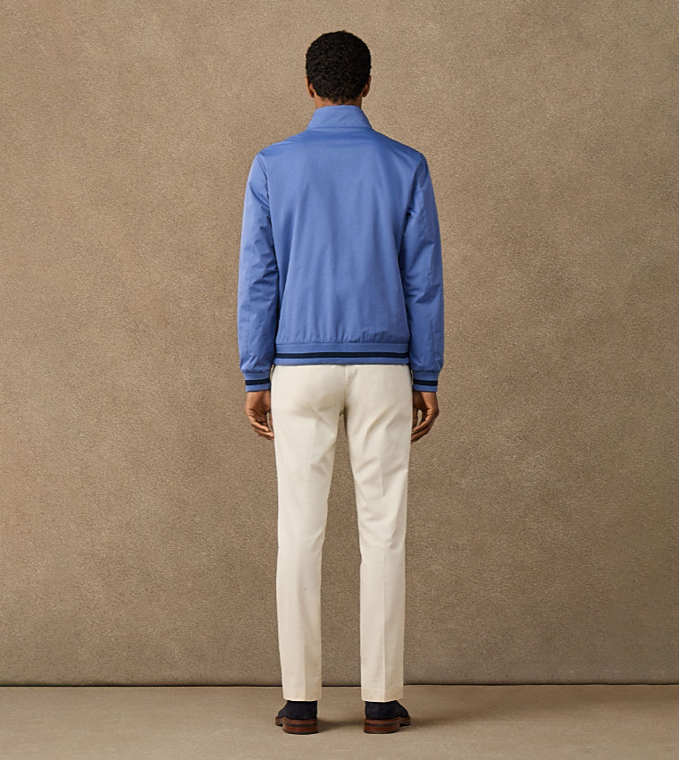 Solid Zipper Casual Jacket