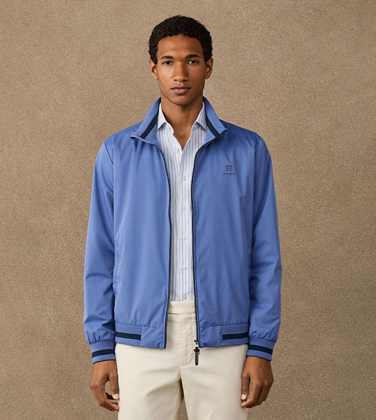 Solid Zipper Casual Jacket