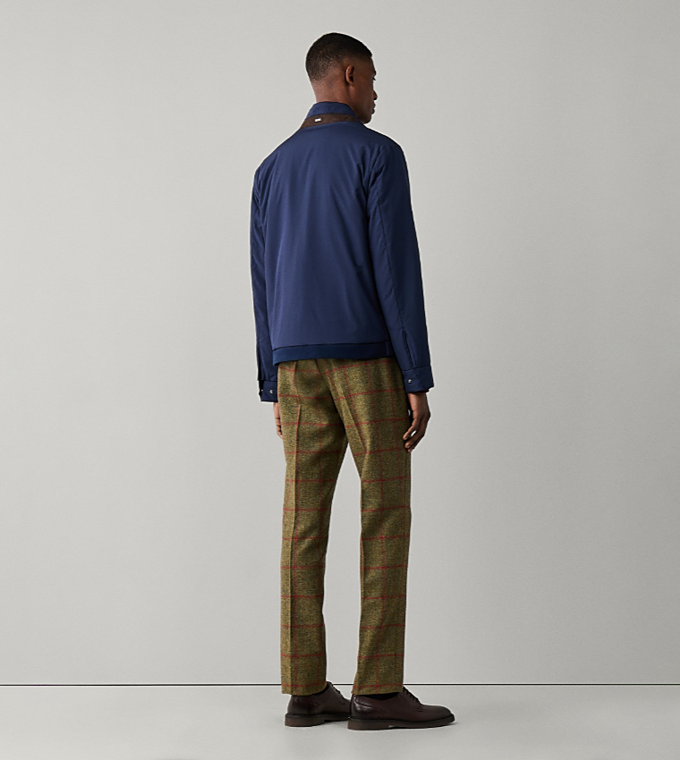 Solid Stand Collar Casual Jacket