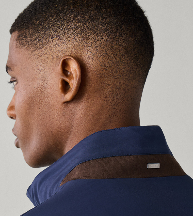 Solid Stand Collar Casual Jacket
