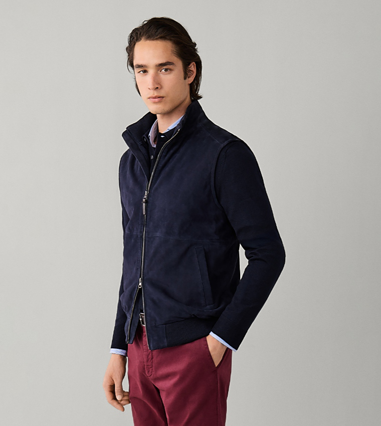 Solid Stand Collar Gilet