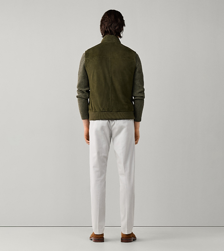 Solid Zip Closure Gilet