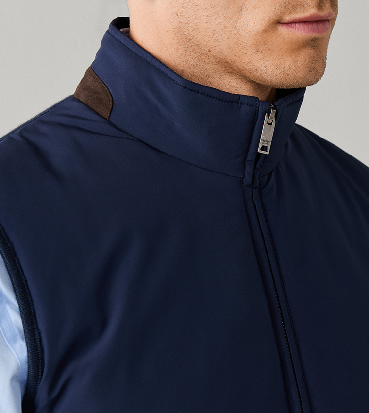 Solid Zip Closure Gilet