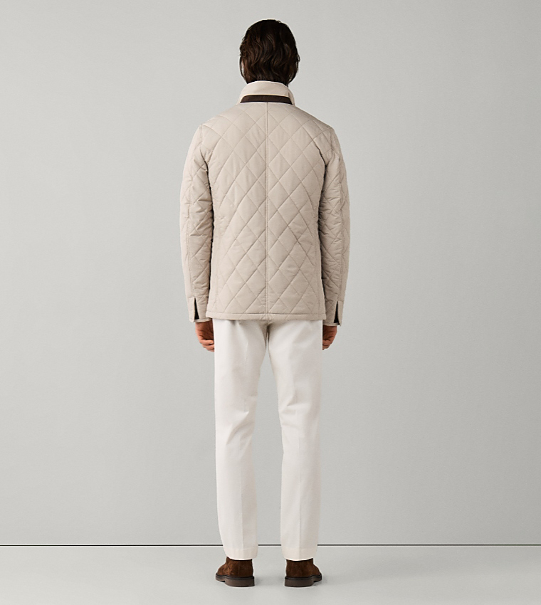 Quilted Stand Collar Casual Jacket