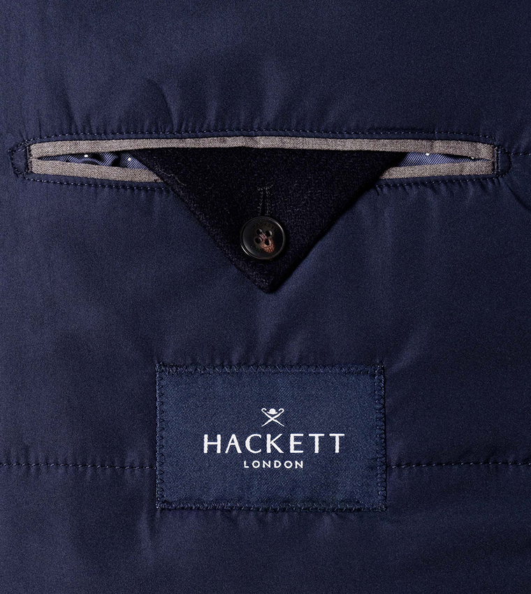 Solid Single-Breasted Bib Insert Overcoat