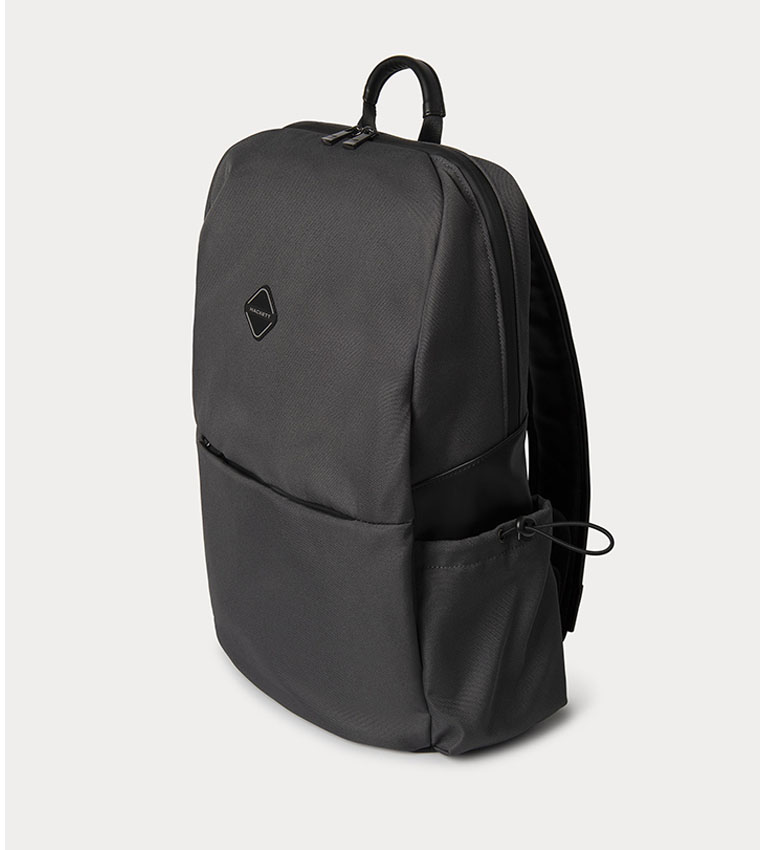 DIAMOND Label Detail Front Pocket Backpack