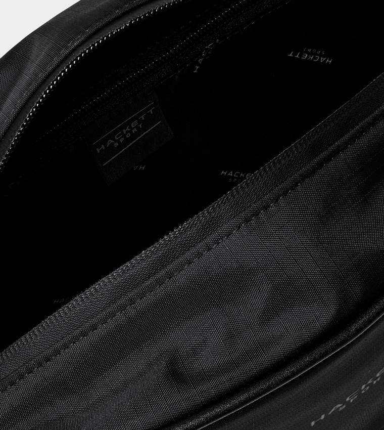 Logo Printed Zippered Toiletry Bag