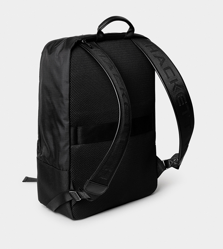 Logo Printed Buckle Detail Backpack